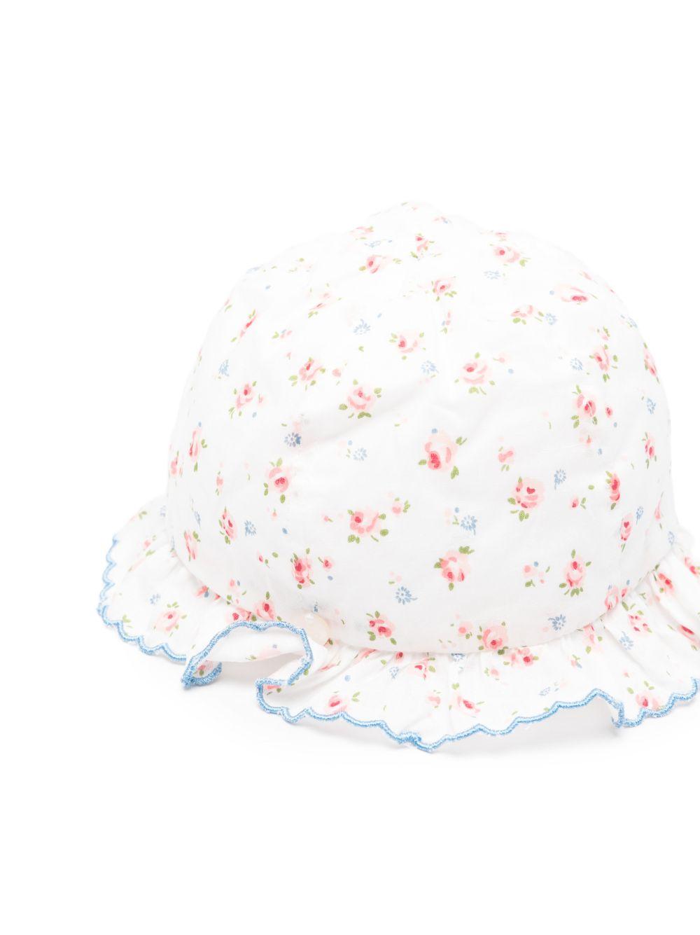 Cappello per neonata Tartine & Chocolat bianco con stampa a fiori CC90000 13 TArtine & Chocolat 