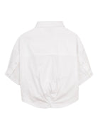 Camicia per bambina Dkny Kids bianca con logo D62567 10P DKNY KIDS 