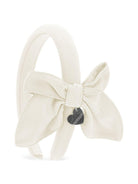 Cerchietto per capelli per bambina Monnalisa Kids bianco con dettaglio fiocco 17H002 8095 0001 MONNALISA KIDS 