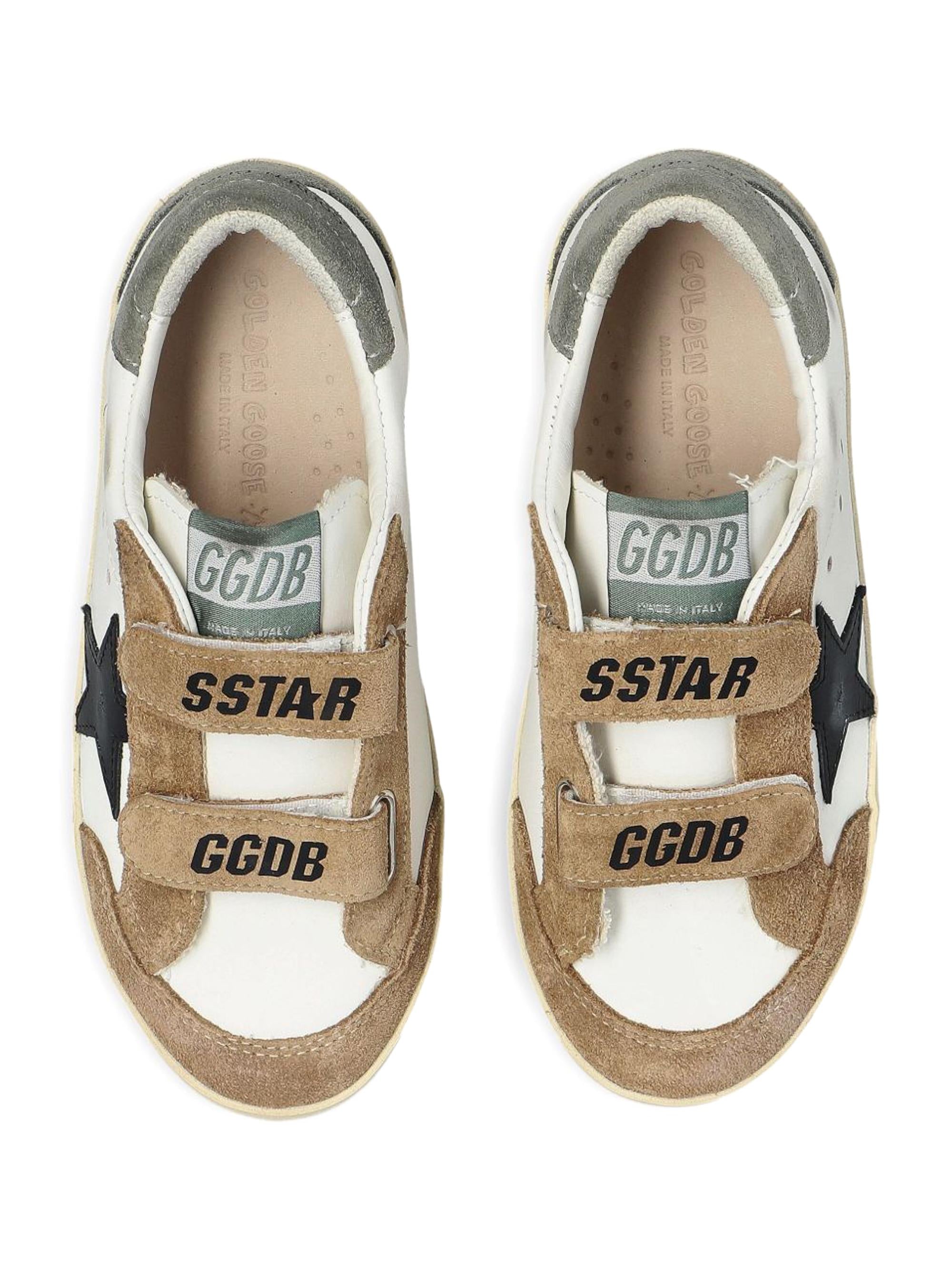 Sneakers Old School per bambino Golden Goose Kids bianche con applicazione stella F00924F008035 83245 GOLDEN GOOSE KIDS 