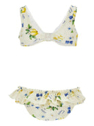 Bikini per bambina Monnalisa bianco con stampa limoni 19G006 7039 0014 MONNALISA KIDS 