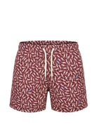 Costume da bagno per bambino MC2 Saint Barth Kids bordeaux con stampa geco JEA0022 04033L MC2 ST. BARTH KIDS 