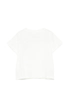 T-shirt per neonati Stella McCartney Kids bianca con dettaglio sul petto TZ8021 Z3772 101 STELLA McCARTNEY KIDS 