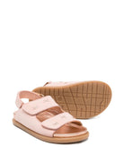 Sandali per bambina Elisabetta Franchi La Mia Bambina rosa con applicazione logo F1A2E0554023 9325 ElISABETTA FRANCHI KIDS 