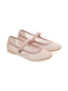 Ballerine per bambina Monnalisa rosa con applicazione cuore 87G002 7704 0091 MONNALISA KIDS 