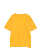 T-shirt per bambini Moschino Kids gialla con stampa grafica HRM05WLAA10 51140 MOSCHINO KIDS 