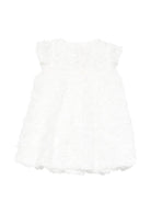 Abito per neonata La Stupenderia bianco con dettagli floreali 2CCAB66 X04 LA STUPENDERIA KIDS 