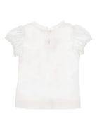T-shirt per neonata Monnalisa bianca con stampa fragole 39G613 7002 0099 MONNALISA KIDS 