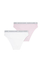 Set di 2 slip per bambina Polo Ralph Lauren Kids bianco e rosa con banda logo 4P5039 001 Ralph Lauren kids 