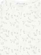 Tutina per neonati Bonpoint bianco con stampa cagnolini all-over S06ONIK00016 676 BONPOINT KIDS 