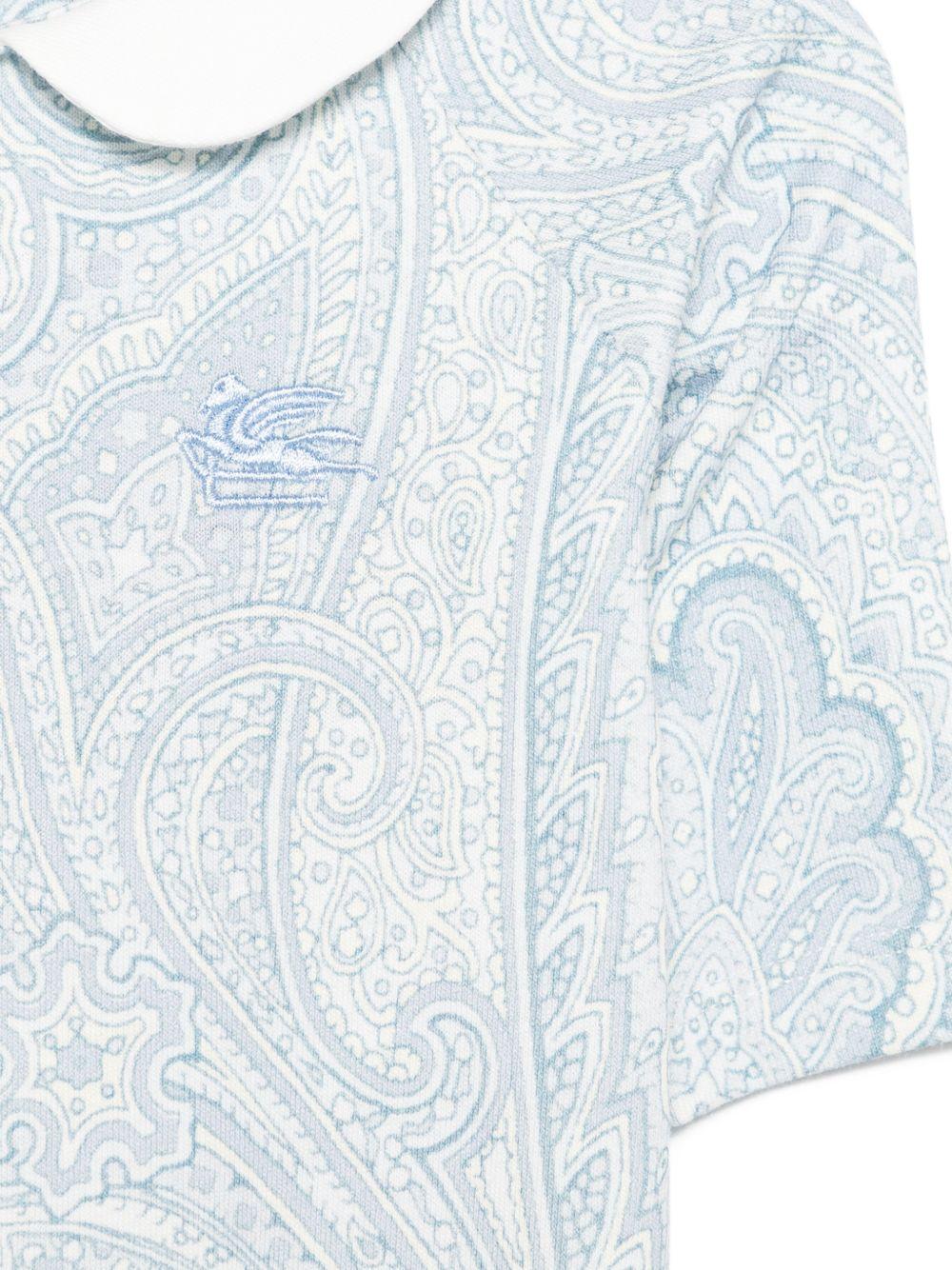 Tutine, bavaglino e cappellino per neonato ETRO KIDS azzurro con stampa paisley (3 pezzi) GYB530 Z3771 602 ETRO KIDS 