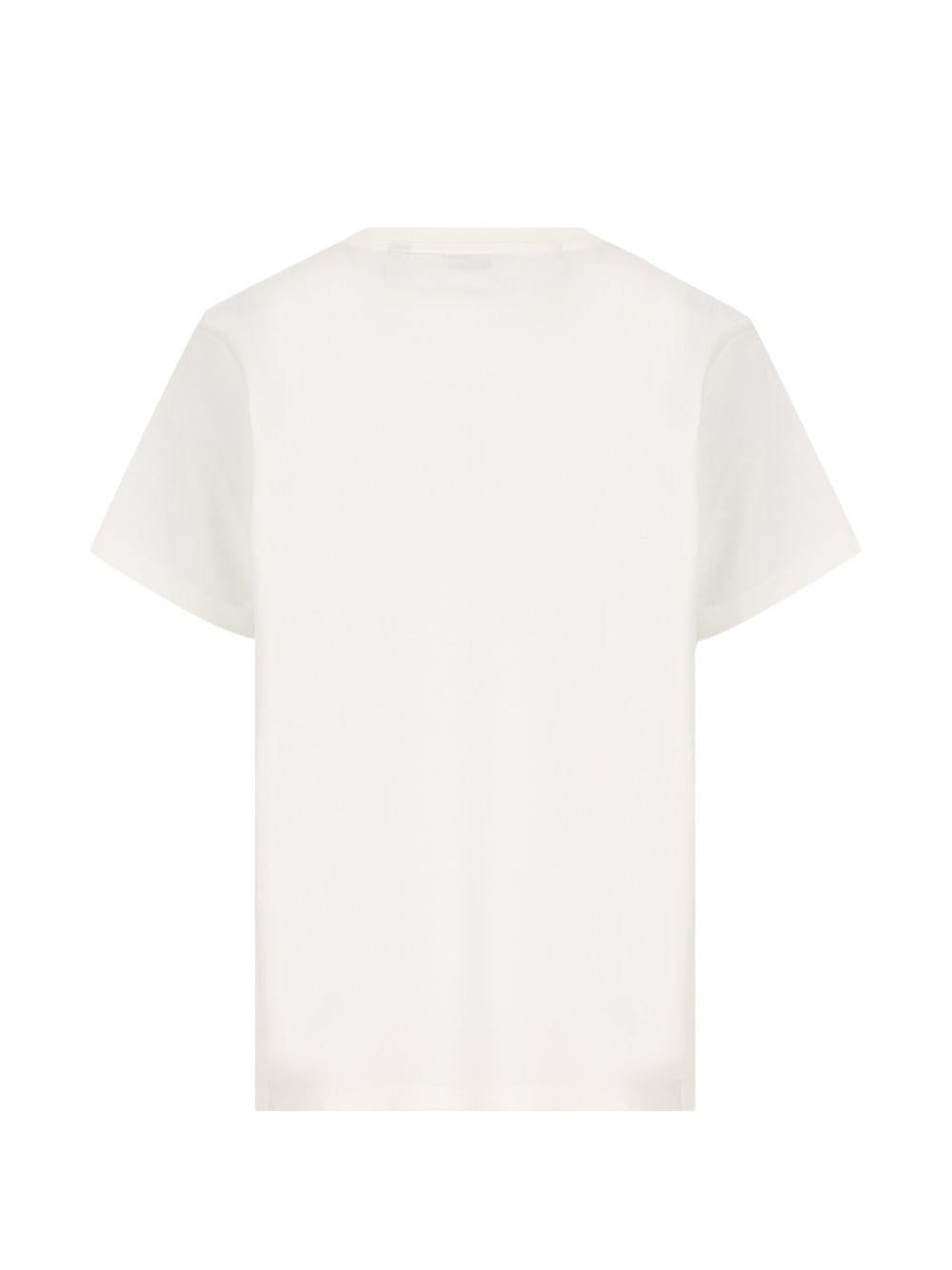 T-shirt per bambina Burberry Kids bianca con logo sul davanti 8117585 A2014 BURBERRY KIDS 