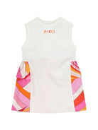 Abito per neonata Emilio Pucci Junior bianco con stampa iride PY1062 Z3672 100AR EMILIO PUCCI KIDS 
