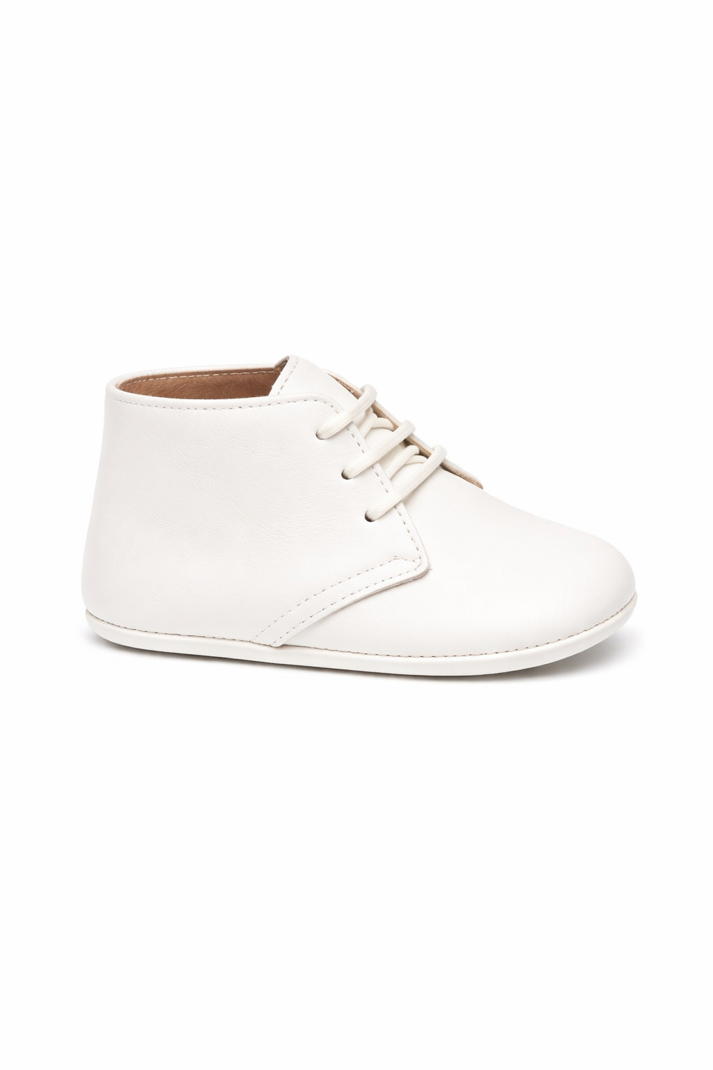 Stivali primi passi per neonato Eli1957 bianco in pelle stringati 11013AF BEIGE Eli Kids 