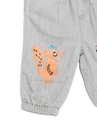 Pantaloni per neonato Stella McCartney Kids grigio con stampa scoiattolo TX6580 Z0522 970 STELLA McCARTNEY KIDS 