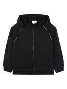 Felpa con cappuccio per bambino Marc Jacobs Kids nera con dettagli con logo a contrasto W60659 09B THE MARC JACOBS KIDS 