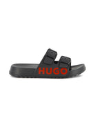 Sandali per bambino Hugo Kids neri con fibbia G01193 09B Hugo KIDS 