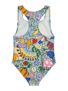 Costume intero per bambina Stella McCartney Kids multicolor con stampa grafica all-over TYCA29 Z3509 754MC STELLA McCARTNEY KIDS 