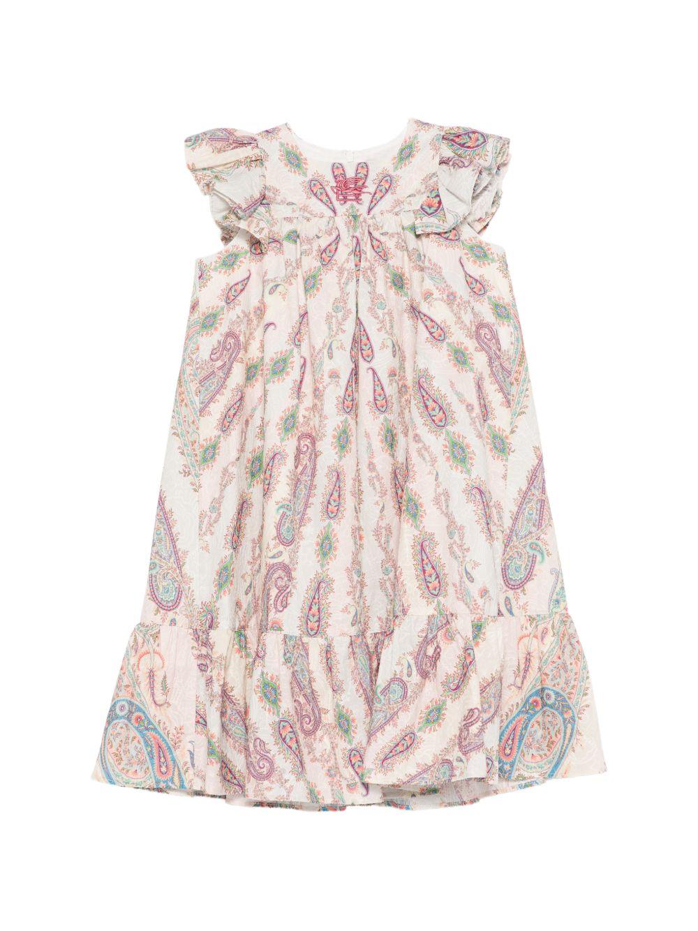 Abito per bambina Etro Kids beige con stampa paisley GY1B30 U0268 501MC ETRO KIDS 