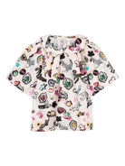 Camicia per bambina The Marc Jacobs Kids bianca con colletto alla Peter Pan W60745 470 THE MARC JACOBS KIDS 