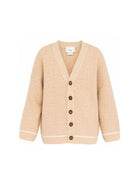 Cardigan per bambino Fendi Kids beige con lavorazione in pointelle JUG221 AJ8T F1UCS FENDI KIDS 