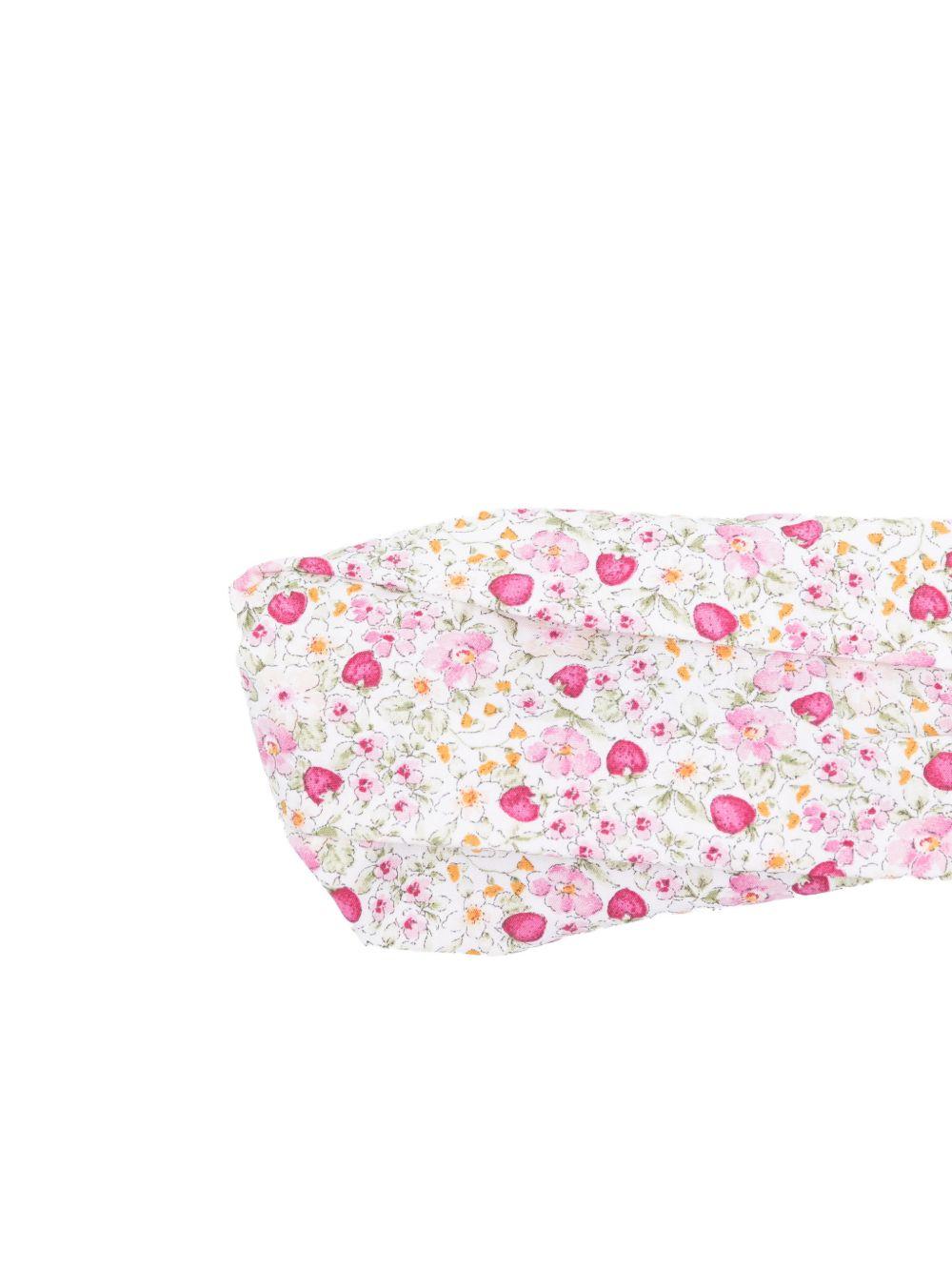 Fascia per capelli per neonata Mariella Ferrari bianca con motivo fragole CB1 034 MARIELLA FERRARI 