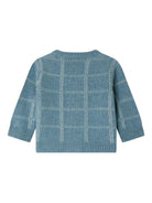 Cardigan per neonata Bonpoint azzurro a quadri W05XCAK00006 012 BONPOINT 