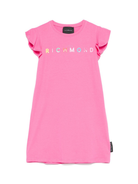 Abito per bambina John Richmond Junior fucsia con logo gommato RGP25159VE BARBIE JOHN RICHMOND KIDS 