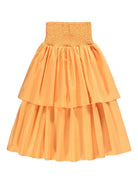 Gonna Brenna per bambina Molo arancione con vita arricciata 2S26D101 5475 MOLO KIDS 