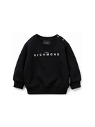 Felpa per neonati John Richmond Kids nero con stampa logo sul davanti RIA26003FE BLACK JOHN RICHMOND KIDS 