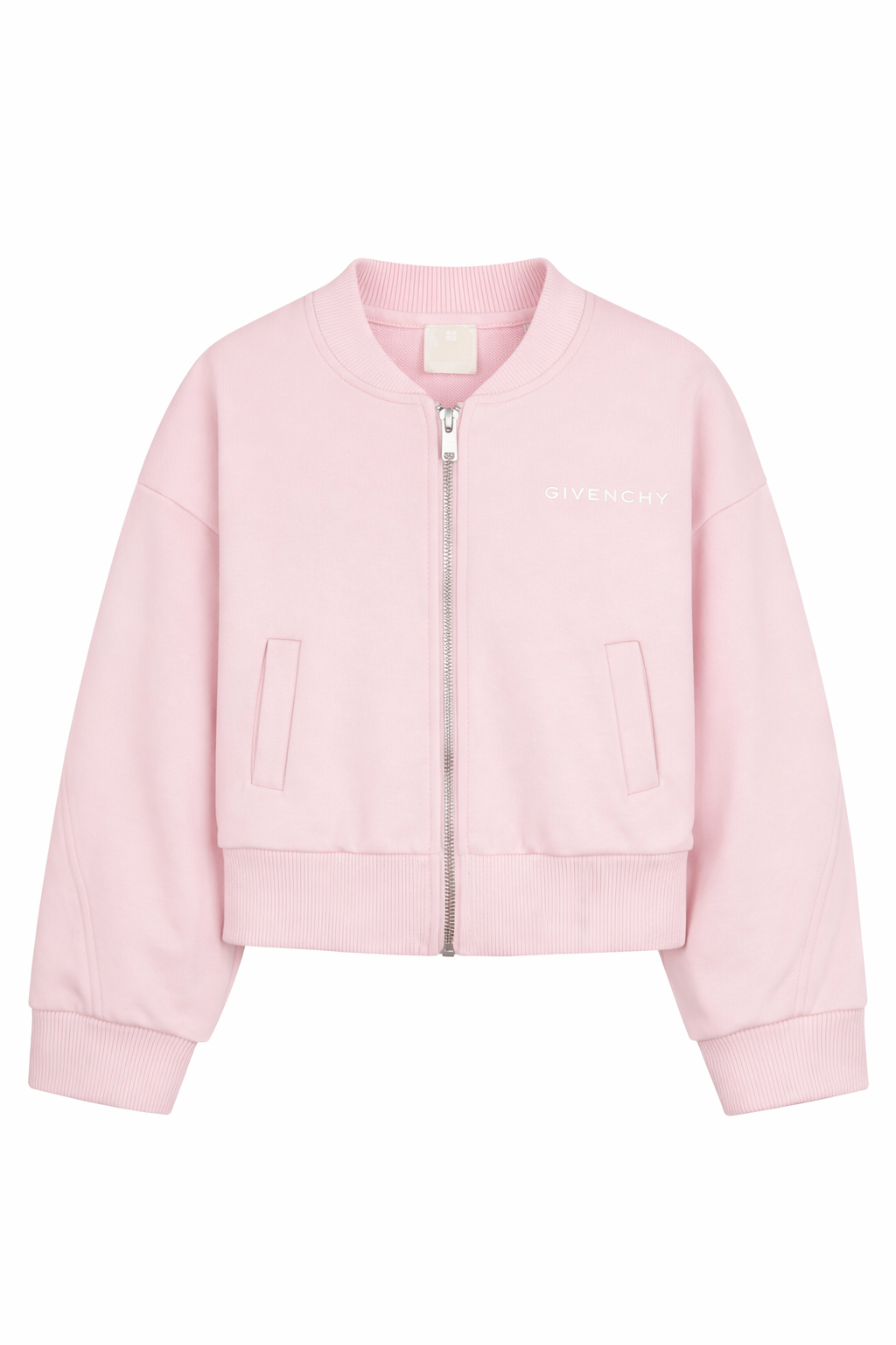 Felpa per bambina Givenchy Kids rosa con chiusura con cerniera H31143 44Z GIVENCHY KIDS 