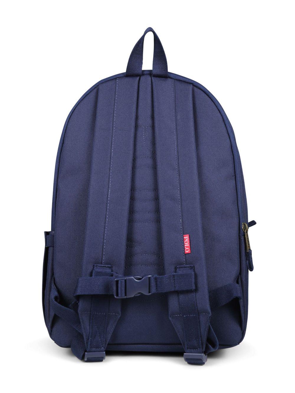 Zaino per bambini Polo Ralph Lauren Kids blu con ricamo Polo Bear 9AR149 BCV Ralph Lauren kids 