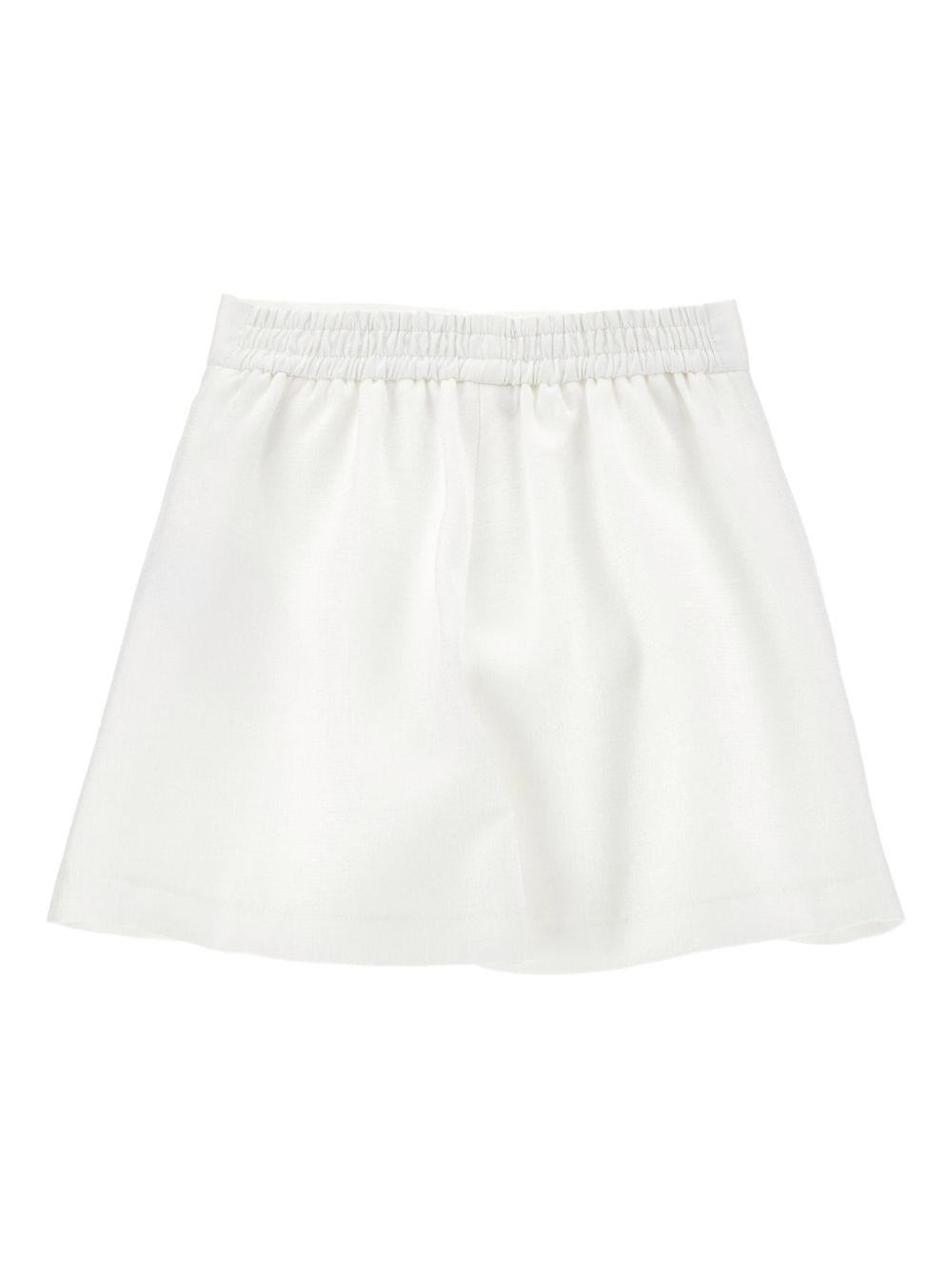 Gonna per bambina Monnalisa bianca con strass 71G704 7124 0001 MONNALISA KIDS 