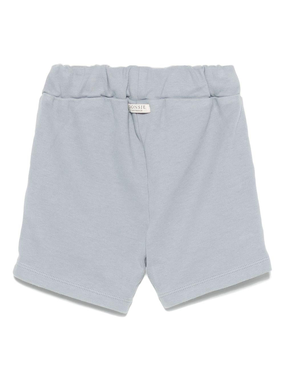 Shorts per neonato Donsje Ithri azzurro con motivo con ricamo 4096001NB 00070 DONSJE KIDS 