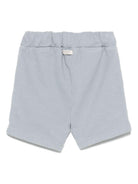 Shorts per neonato Donsje Ithri azzurro con motivo con ricamo 4096001NB 00070 DONSJE KIDS 