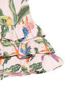 Abito per neonata Roberto Cavalli Kids rosa con stampa tropicale CIP26038VE TR.B.ROSE ROBERTO CAVALLI KIDS 