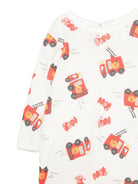 Pigiama per neonato Petit Bateau bianco con stampa camion dei pompieri A0GH0 01 PETIT BATEAU KIDS 