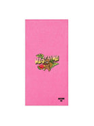 Telo mare per bambina Moschino Kids fucsia con logo sul davanti HTX01BLGA24 50533 MOSCHINO KIDS 