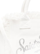 Borsa Tote Colette MC2 Saint Barth bianca con dettagli logo COL0001 02571L MC2 ST. BARTH KIDS 
