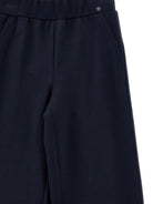 Pantaloni per bambina Monnalisa Kids blu con gamba ampia 18HANT 8225 056S MONNALISA KIDS 