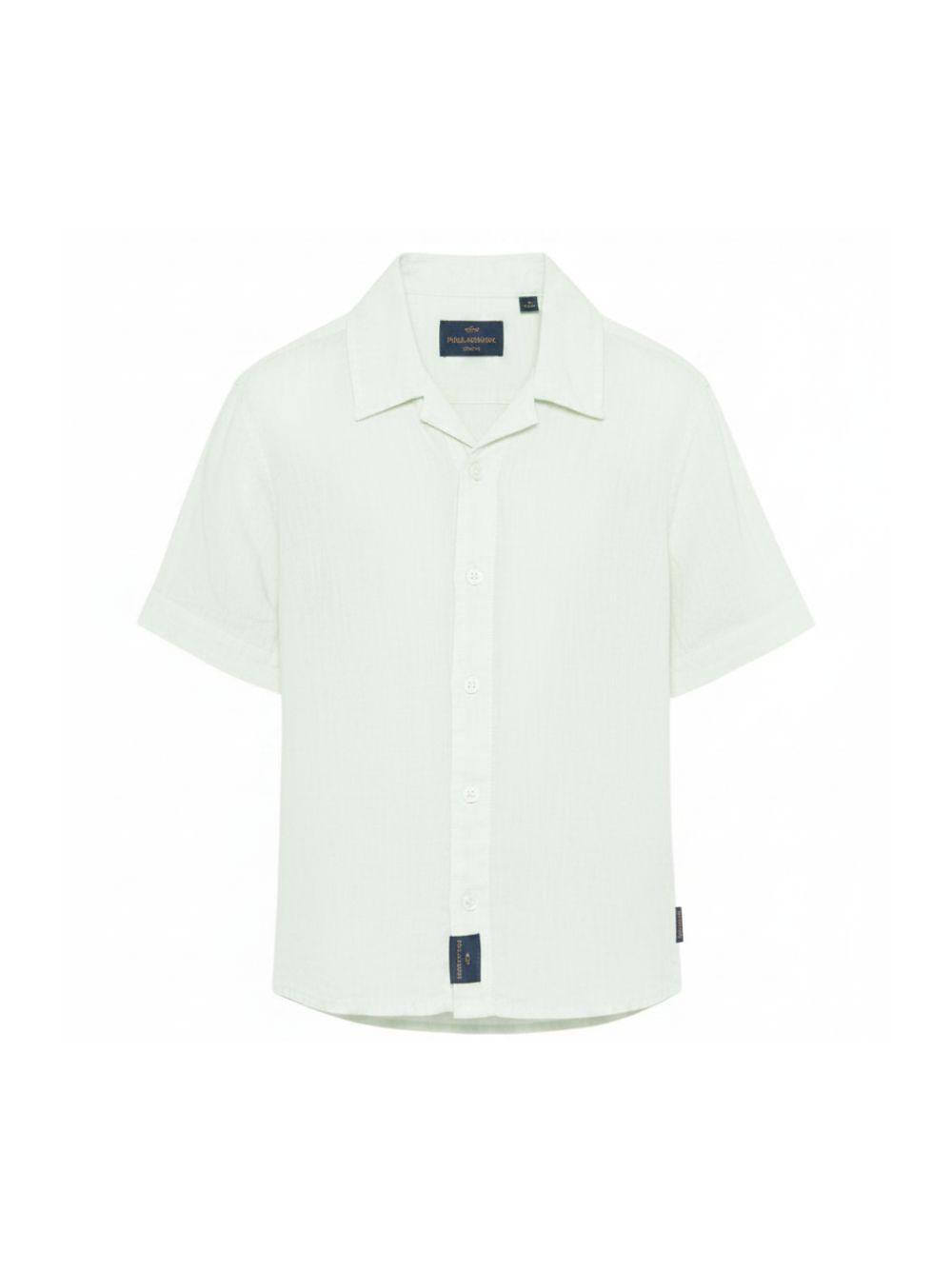 Camicia per bambino Paul & Shark Junior verde chiaro con colletto classico WUC002LUC01 31232 PAUL & SHARK KIDS 