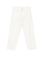 Pantaloni per bambino Eleventy Kids bianchi con tasche applicate EX6P50 I0233 101 ELEVENTY KIDS 