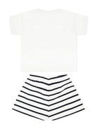 Pigiama per bambina Petit Bateau bianco con stampa cuore A0CKD 01 PETIT BATEAU KIDS 