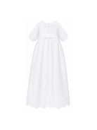 Abito battesimale per neonata Jesurum bianco con colletto a balze RAMAGE BIANCO JESURUM KIDS 