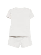 Set due pezzi per neonato John Richmond Junior grigio con dettaglio logo RIP26006CJ BLUE VAPOR JOHN RICHMOND KIDS 