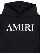 Felpa con cappuccio per bambino Amiri Kids nero con logo AKJYHD1009 001 AMIRI 