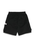 Cargo corti per neonato Moschino Kids nero con applicazione MUQ01EN0Z97 60100 MOSCHINO KIDS 