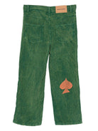 Pantaloni per bambino Bobo Choses verdi con motivo semi delle carte da gioco B225AC084 311 BOBO CHOSES 