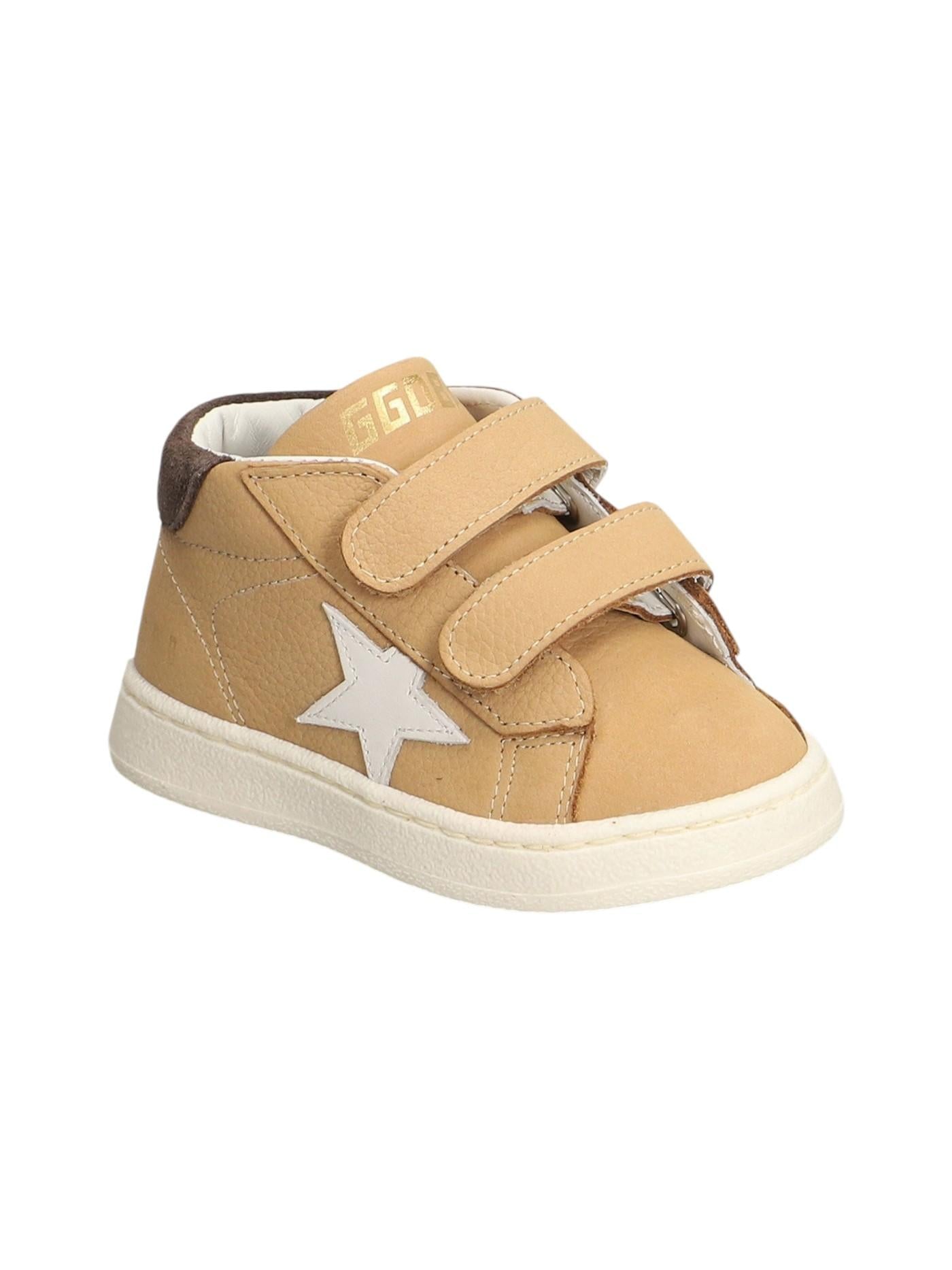 Sneakers June per bambino Golden Goose Kids beige con dettaglio stella sui lati F00386F008021 15862 GOLDEN GOOSE KIDS 