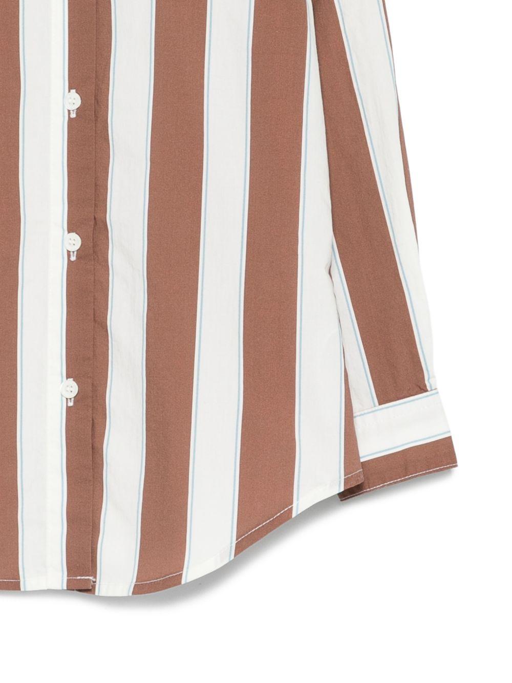 Camicia per bambina MC2 Saint Barth Kids multicolore con design a righe BRIG003 01418L MC2 ST. BARTH KIDS 